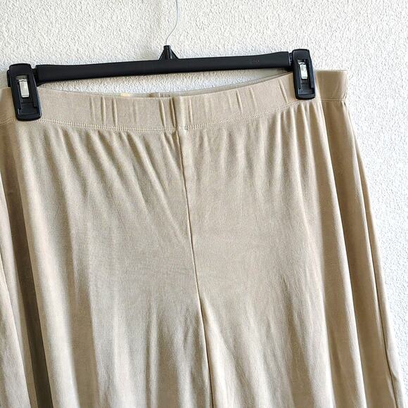 Chico's Travelers Size 3/3Short US XL/16 Tan Beige Cardigan Pants Set Pockets - Picture 8 of 10